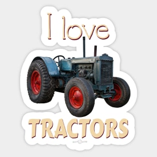 I Love Tractors CASE Sticker